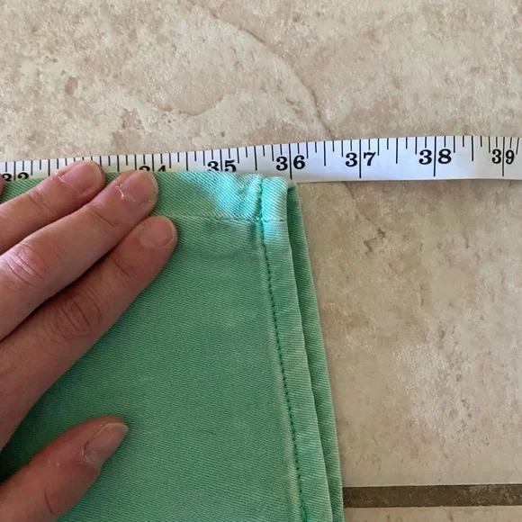 🌟 GAP- Super Skinny Ankle Mint Green Jeans- Size 12 - Picture 9 of 10